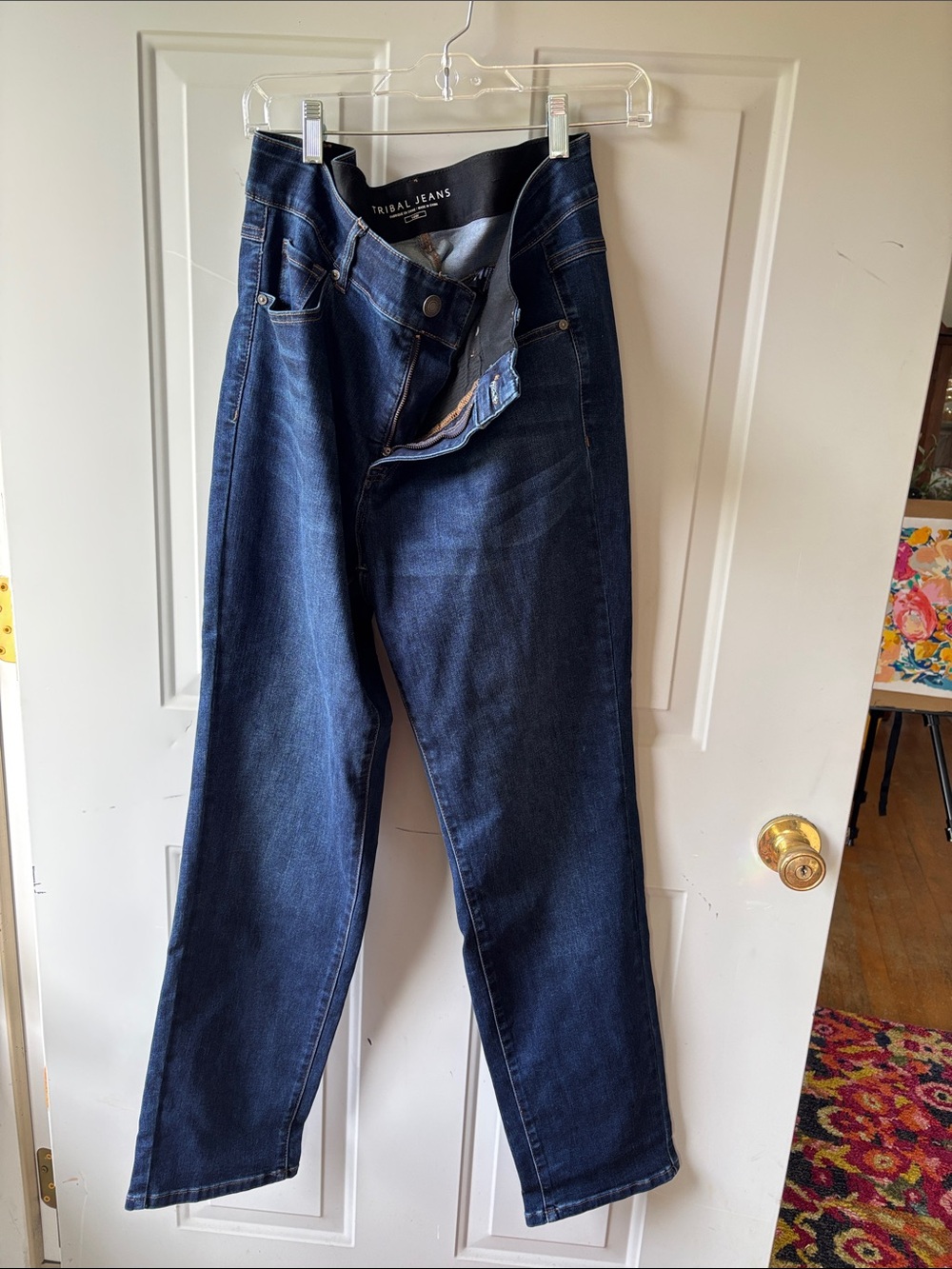Tribal SOPHIA CURVY YEAR ROUND BASICS STRAIGHT LEG DENIM JEANS Women’s